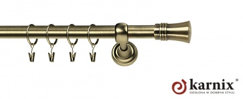 Karnisze Metalowe Rzymskie 19mm Capri antyk mosiądz