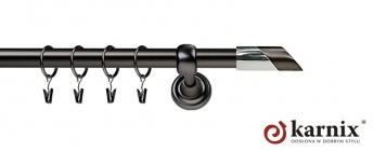 Karnisze Metalowe Rzymskie 19mm Falko antracyt