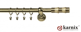 Karnisze Metalowe Rzymskie 19mm Fresno antyk mosiądz