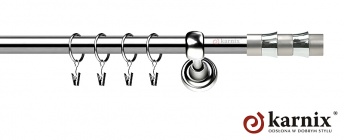 Karnisze Metalowe Rzymskie 19mm Fresno INOX