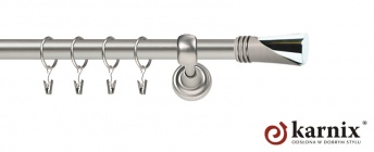 Karnisze Metalowe Rzymskie 19mm Loca chrom mat