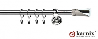 Karnisze Metalowe Rzymskie 19mm Loca INOX