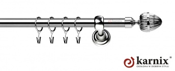 Karnisze Metalowe Rzymskie 19mm Milano INOX