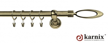 Karnisze Metalowe Rzymskie 19mm Mirella antyk mosiądz