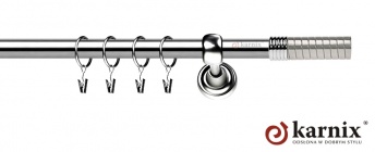 Karnisze Metalowe Rzymskie 19mm Optima INOX