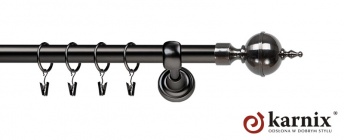 Karnisze Metalowe Rzymskie 19mm Roxy antracyt