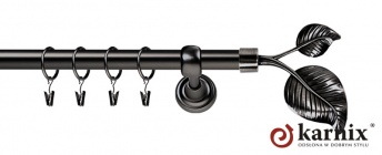 Karnisze Metalowe Rzymskie 19mm Sorento antracyt