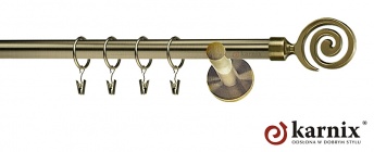 Karnisz nowoczesny NEO 19mm Cento antyk mosiądz