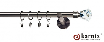 Karnisz nowoczesny NEO 19mm Clarex Crystal antracyt