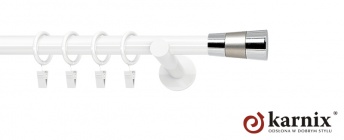 Karnisz nowoczesny NEO 19mm Doris biały