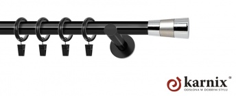 Karnisz nowoczesny NEO 19mm Doris czarny