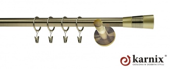 Karnisz nowoczesny NEO 19mm Doris antyk mosiądz
