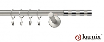 Karnisz nowoczesny NEO 19mm Etiuda chrom mat