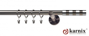 Karnisz nowoczesny NEO 19mm Etiuda antracyt