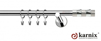 Karnisz nowoczesny NEO 19mm Fresno INOX