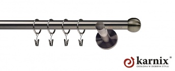 Karnisz nowoczesny NEO 19mm Kula antracyt