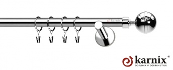 Karnisz nowoczesny NEO 19mm Kula Elegant INOX