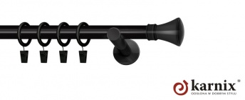 Karnisz nowoczesny NEO 19mm Liberty czarny