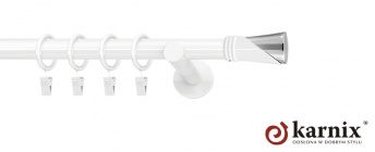 Karnisz nowoczesny NEO 19mm Loca biały