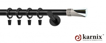 Karnisz nowoczesny NEO 19mm Loca czarny