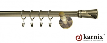 Karnisz nowoczesny NEO 19mm Loca antyk mosiądz