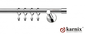 Karnisz nowoczesny NEO 19mm Luna INOX