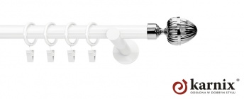 Karnisz nowoczesny NEO 19mm Milano biały