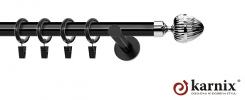 Karnisz nowoczesny NEO 19mm Milano czarny
