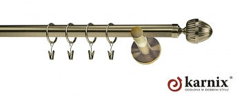 Karnisz nowoczesny NEO 19mm Milano antyk mosiądz