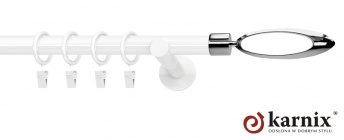 Karnisz nowoczesny NEO 19mm Mirella biały