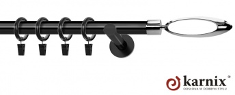 Karnisz nowoczesny NEO 19mm Mirella czarny