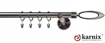 Karnisz nowoczesny NEO 19mm Mirella antracyt