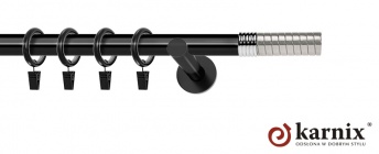 Karnisz nowoczesny NEO 19mm Optima czarny