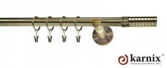 Karnisz nowoczesny NEO 19mm Optima antyk mosiądz