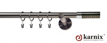 Karnisz nowoczesny NEO 19mm Optima antracyt