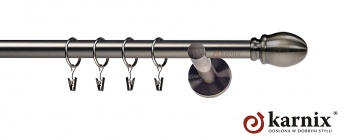 Karnisz nowoczesny NEO 19mm Owal antracyt