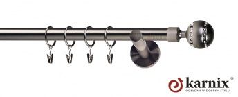 Karnisz nowoczesny NEO 19mm Pico Crystal antracyt