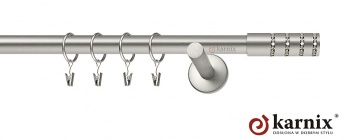 Karnisz nowoczesny NEO 19mm Rosetti Crystal chrom mat