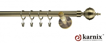 Karnisz nowoczesny NEO 19mm Roxy antyk mosiądz
