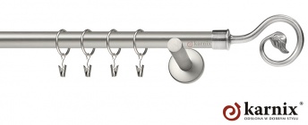 Karnisz nowoczesny NEO 19mm Spiralka chrom mat