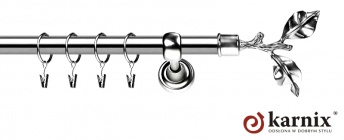 Karnisze Metalowe Rzymskie 25mm Gałązka INOX