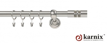 Karnisze Metalowe Rzymskie 25mm Lanso Crystal chrom mat