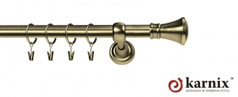 Karnisze Metalowe Rzymskie 25mm Liberrty antyk mosiądz