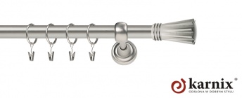 Karnisze Metalowe Rzymskie 25mm Matrix chrom mat