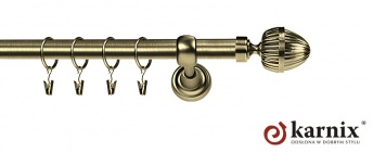 Karnisze Metalowe Rzymskie 25mm Milano antyk mosiądz