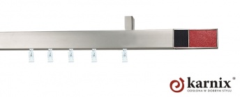 Karnisz sufitowy AVENO 31x13mm Croco R/B Chrom mat