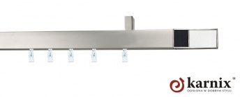 Karnisz sufitowy AVENO 31x13mm Croco W/B Chrom mat