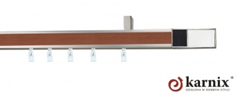 Karnisz sufitowy AVENO 31x13mm Croco W/B Chrom mat - calvados