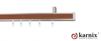 Karnisz sufitowy AVENO 31x13mm Malibu Chrom mat - calvados