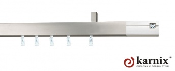 Karnisz sufitowy AVENO 31x13mm Siso Crystal Chrom mat